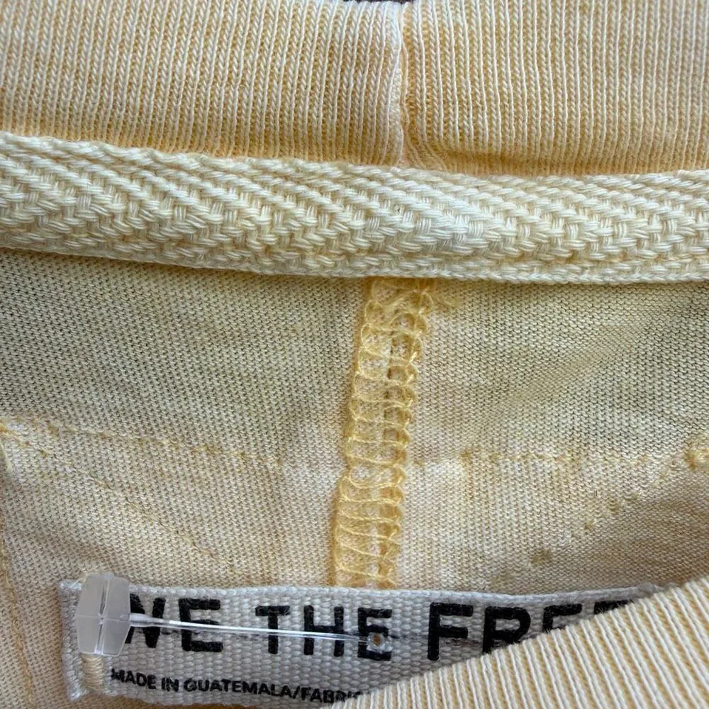 Free people We The Free Perfect Oversized long sleeve Tee yellow S NEW